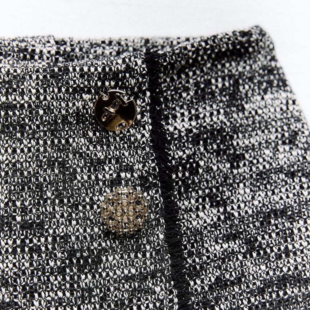 ZARA 🔥 2 PIECE SET🔥 STRUCTURED JACQUARD TOP AND MINI SKIRT - Picture 10 of 13